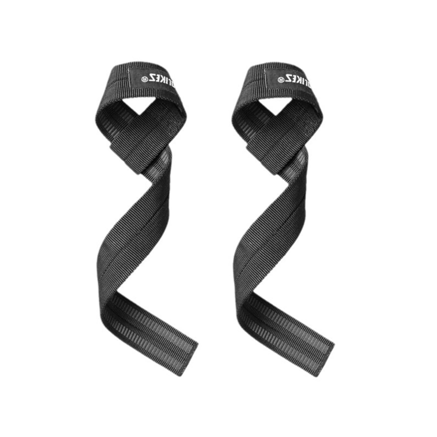 DMG Lifting Straps for Gym, Weight Lifting Sports Wristband Straps with Neoprene Cushioned Wrist Padded and Anti-Skid Silicone, for Weightlifting, Bodybuilding, Xfit, Strength Training (Black 1)