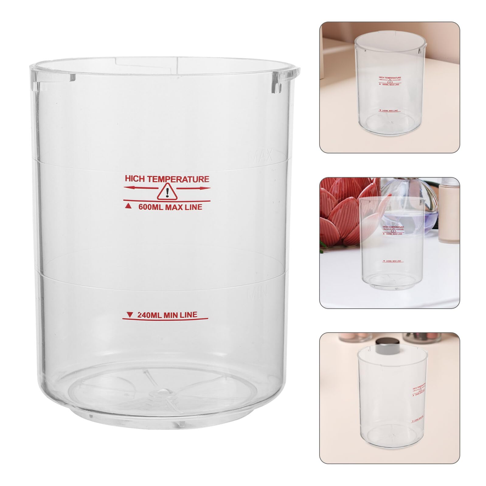 Serbatoio per Uso Domestico e Centri Spa Acqua Trasparente da 240-600ml in Abs, Design Facile da Sostituire per Face Steamer Professionale