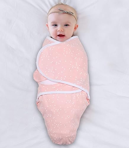 Miniatura 4 de The Peanutshell - Mantas para bebitas diseños en rosa floral y estrellas paquete de 3 piezas 2 tallas