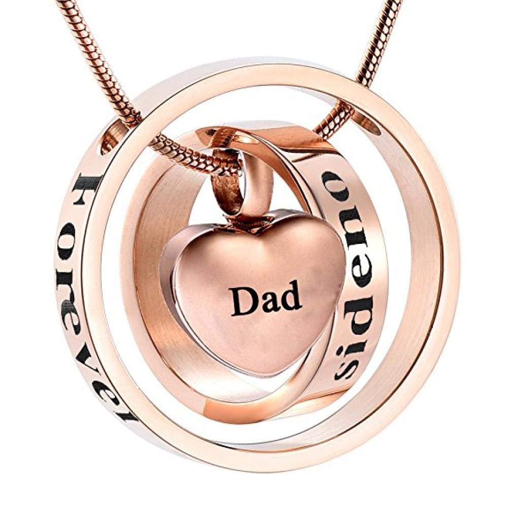 Piczhiwenture Jj001 Customized Engraving Dad Mom Son Forever In My
