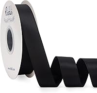 Vista 24 de Ribbli - Cinta de satén burdeos de doble cara, 1 pulgada x 50 yardas - Cinta burdeos oscuro de satén para envoltura de regalos, manualidades