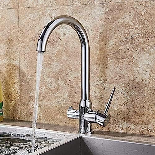 Robinet de cuisine eau filtrée avec bec rotatif pour simplifier la vie quotidienne