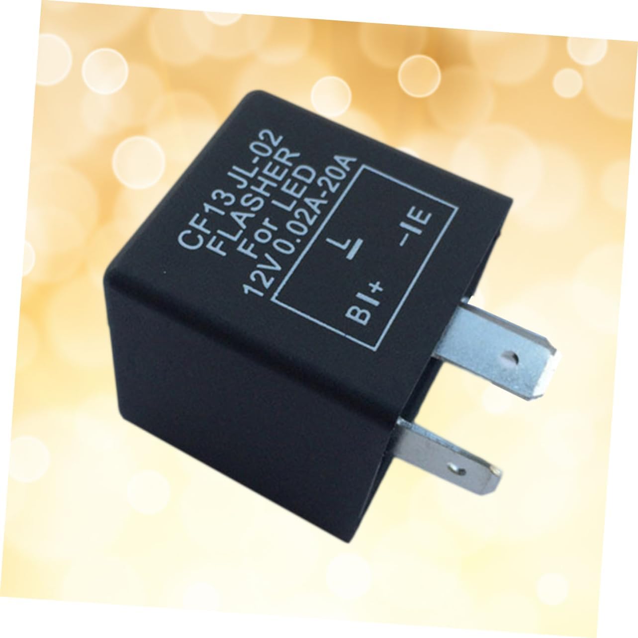 Gatuida 3-pin Signal Flasher Relay Led Flasher Relay Car Supplies Direct Replacement Solve Led Turn Signal Indicator Problems