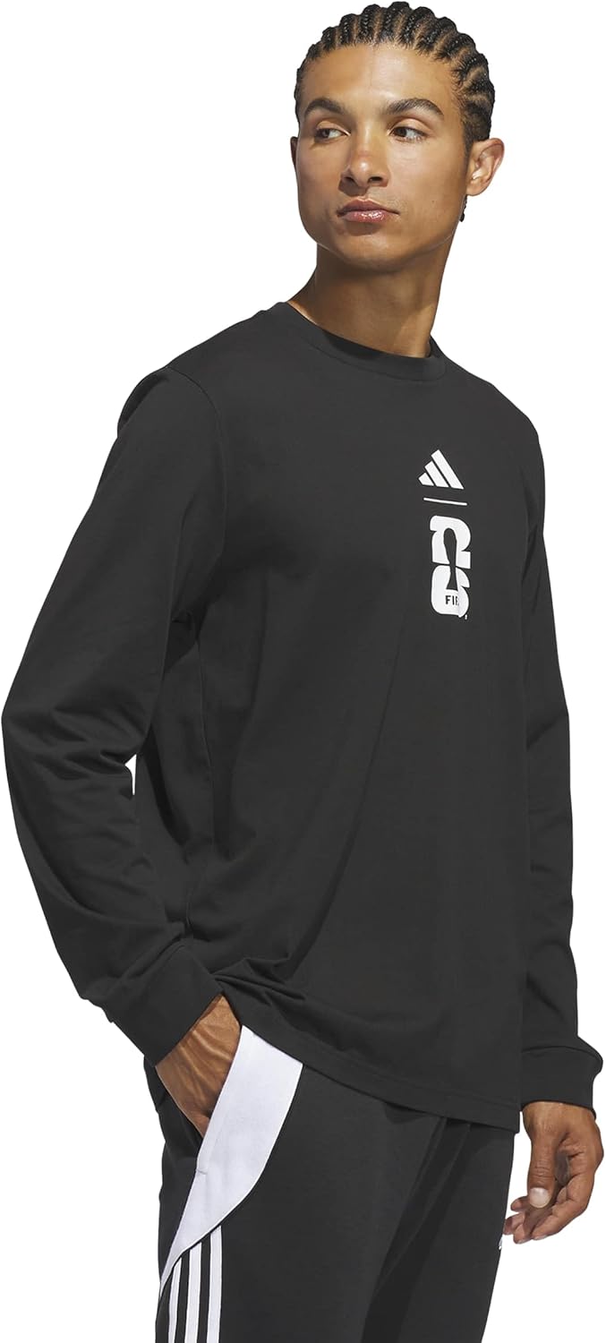 Adidas Mens FIFA World Cup 26™ Match Ball Graphic Long Sleeve T-Shirt - Image 2