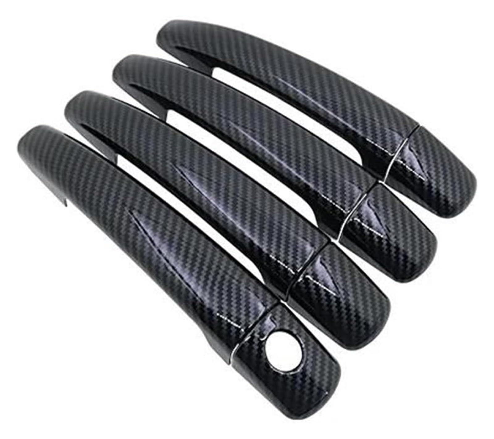 Qwqthgs One Color Car Exterior Door Handle Cap For Berlingo Mk2 2009-2018 Car Door Handle Cover Exterior Sticker(4Handle 1 Keyhole)