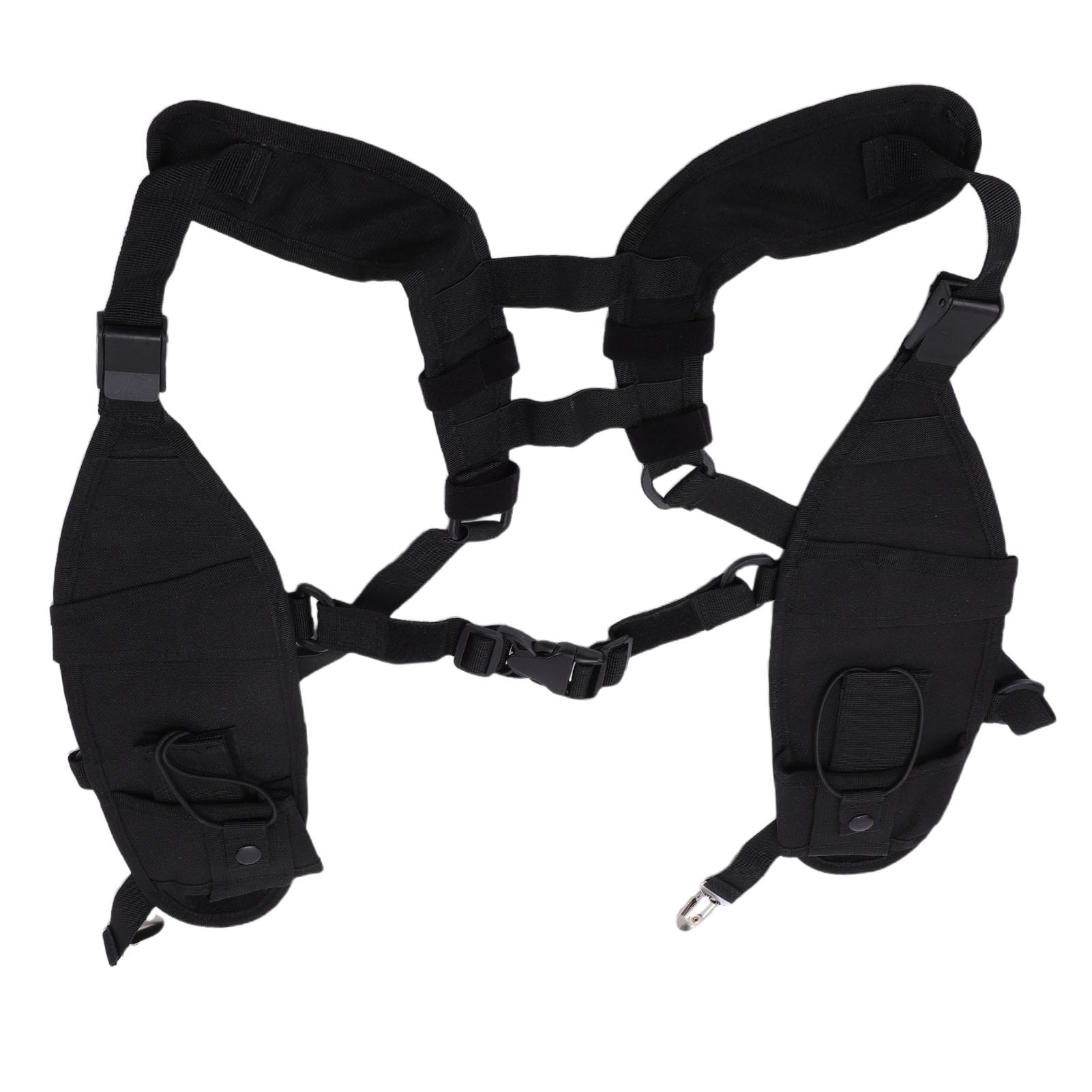 Jectse Gilet per Imbracatura Toracica per Radio Gilet per Radio con Tracolla Spallacci Regolabili Fibbie a Sgancio Rapido Tasche Multiple di Sospensione Doppio per Costruzioni