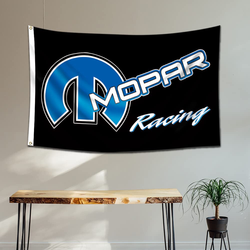 Flag Racing Car Banner (3x5ft ,Heavy Duty, Durable 150D Polyester) Brass Grommets For Outdoor Room Man Cave