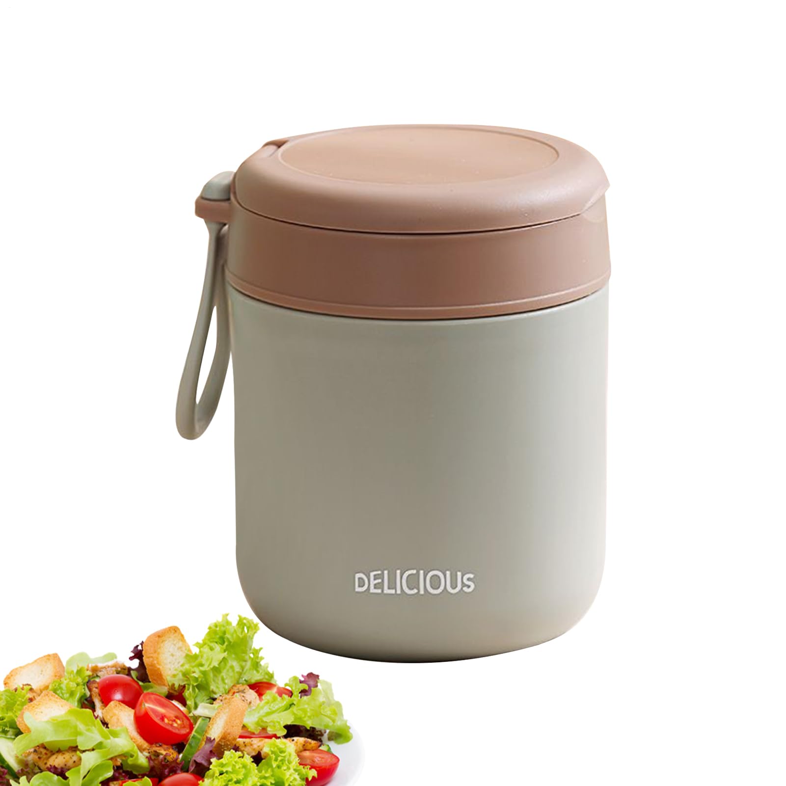 Recipientes reutilizables para alimentos con tapa segura y portátil
