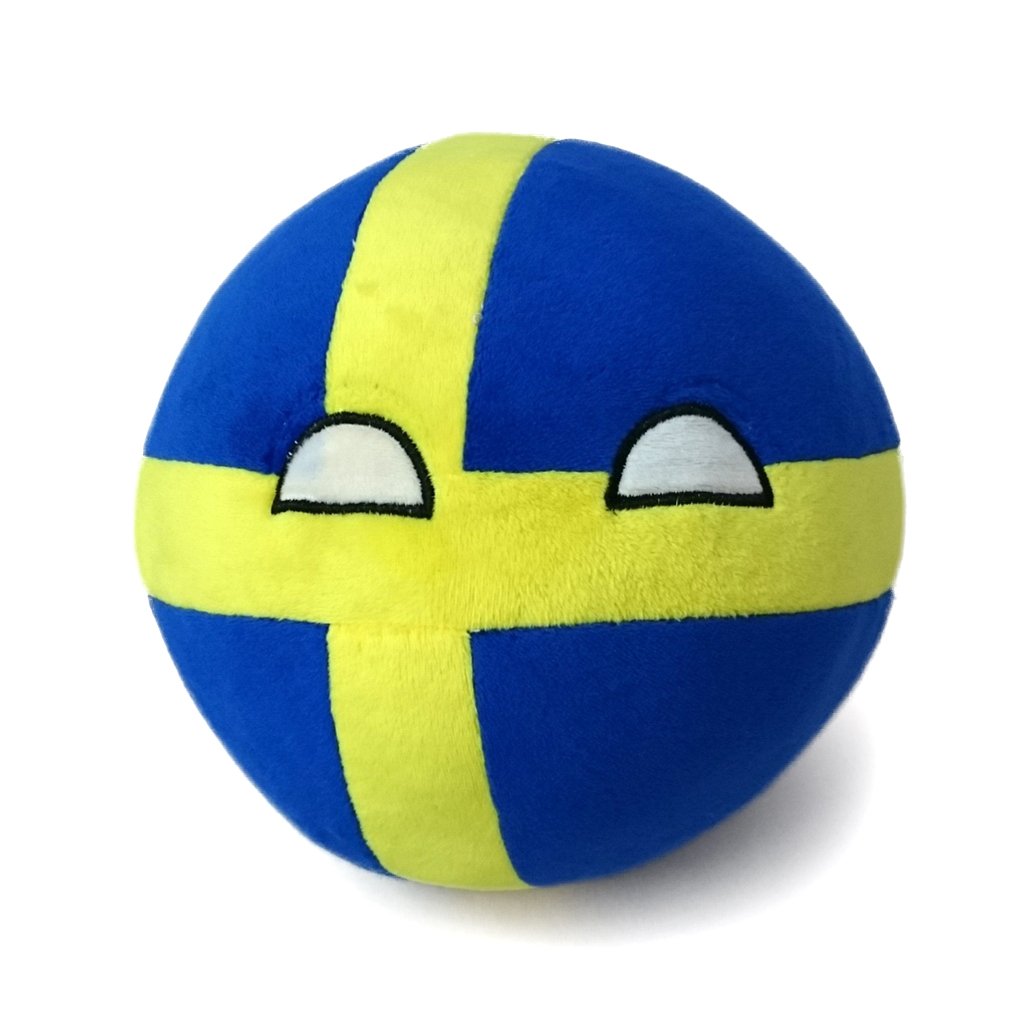The Official Swedenball - From the Hit Webseries PolandBall - Countryball Plushies