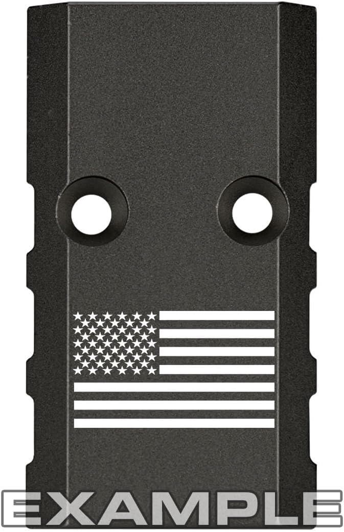 NDZ Performance Optic Slide Cover Plate for Springfield Echelon 4.5F 4.0C 9mm – Anodized Aluminum, VIS Compatible – Choose Color & Patriotic Image – Made in USA