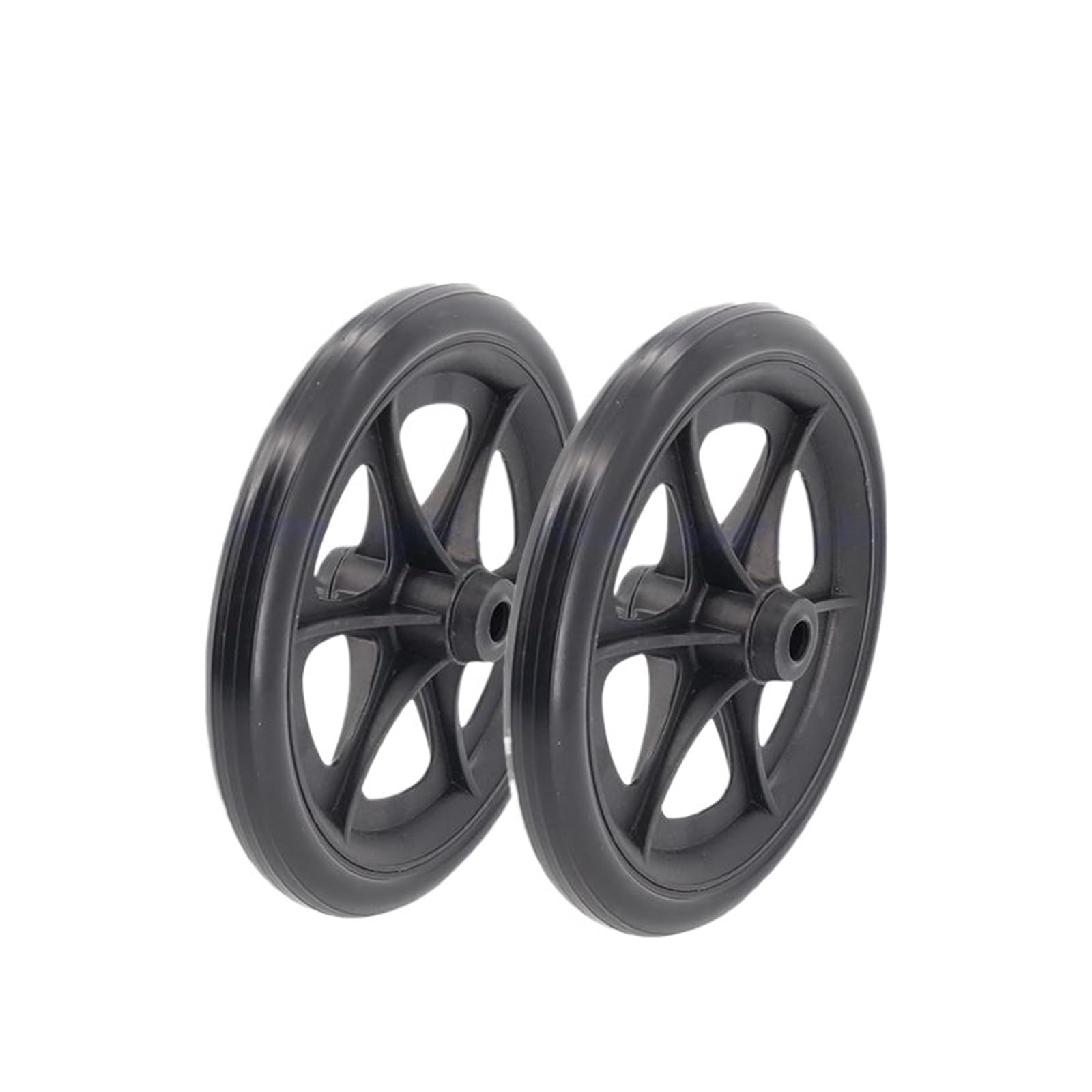 NeumáTico Silla De Ruedas Neumático sólido de 8 pulgadas for silla de ruedas, accesorios for andador delantero, rueda Universal de repuesto for sillas de ruedas, resistente al desgaste(Black 2PCS)