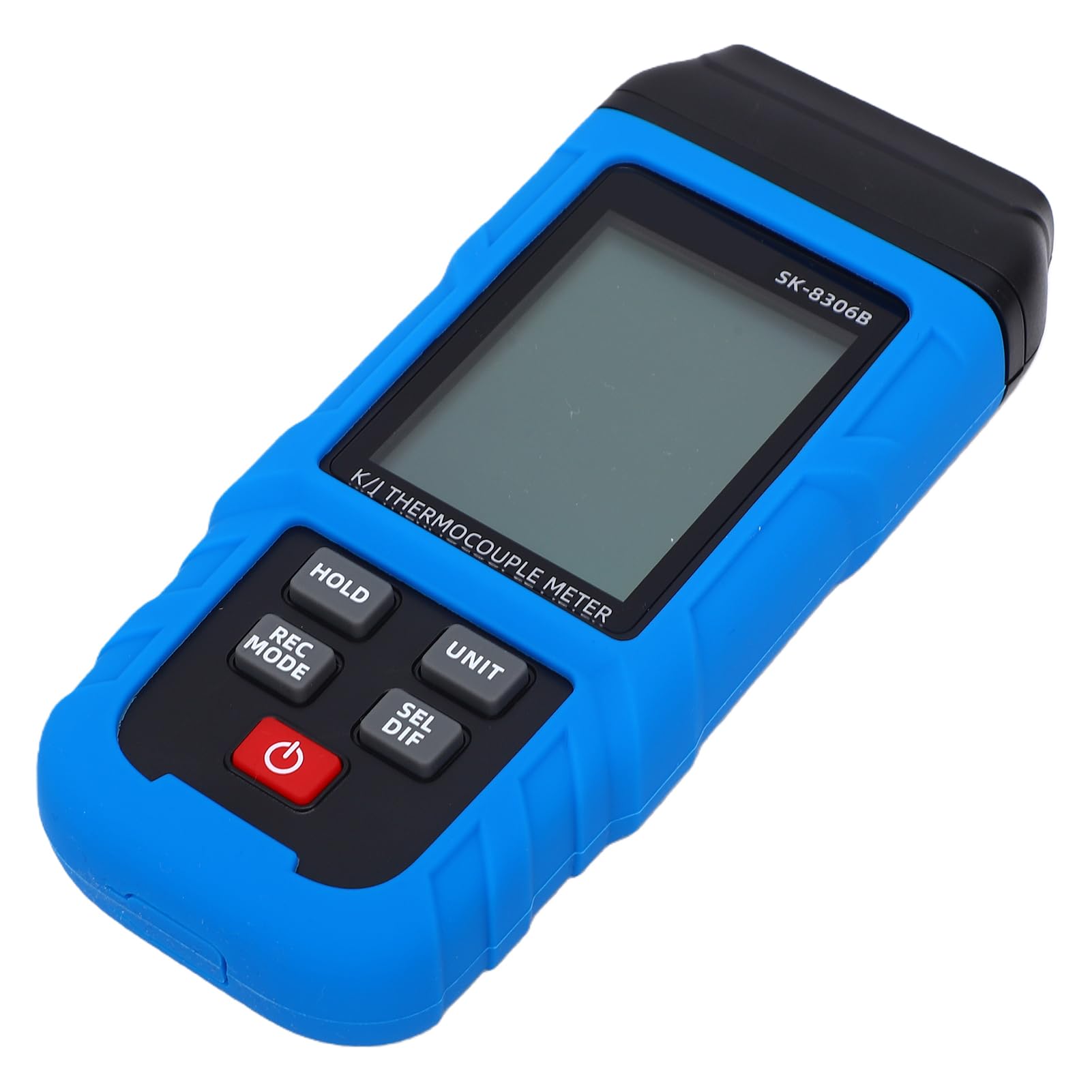 Eujgoov Termometro a Doppio Canale Termometro per Alte Temperature Digitale a Termocoppia con Archiviazione Dati 5999 USB Ricaricabile 60 Ore Uso Continuo per Misuratore (SK-8306B doppio canale)