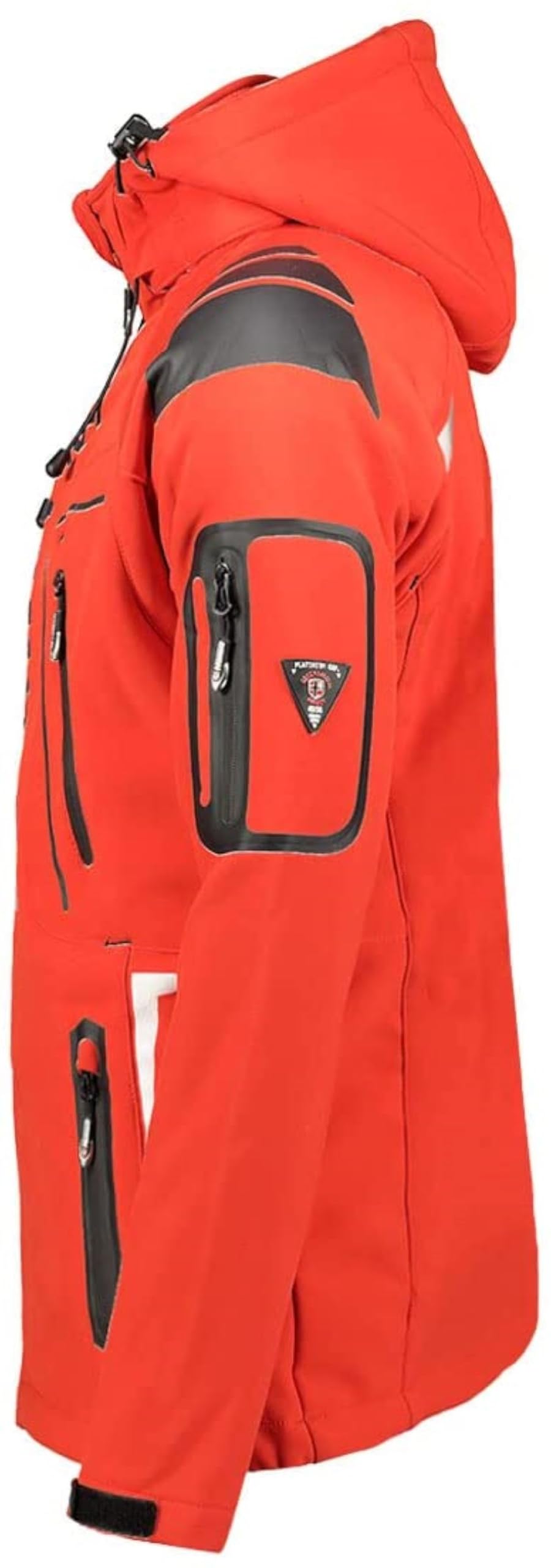 Geographical Norway Giacca softshell da uomo, impermeabile, antivento, traspirante, con cappuccio