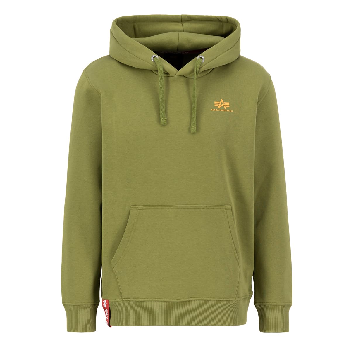 Alpha Industries Basic Small Logo Hoodie für Herren Moss Green