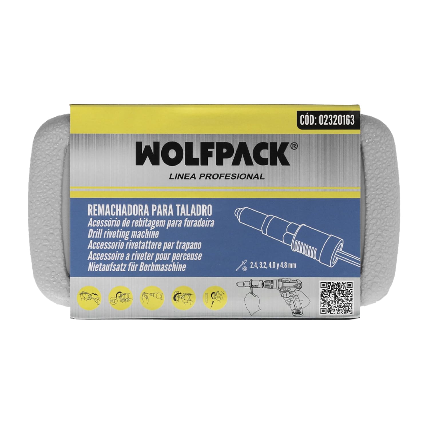 WOLFPACK LINEA PROFESIONAL Kit Rivettatrice Per Trapano