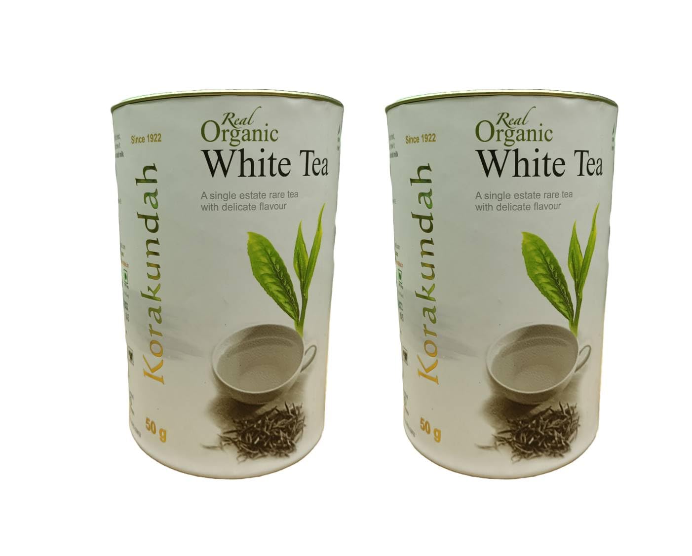 KORAKUNDAH Real Organic White Tea | 50 g | Pack of 2 |Total 100g| A Single Estate Rare Tea with delicate flavour (B0CJ7TTVBR) Amazon Price History, Amazon Price Tracker