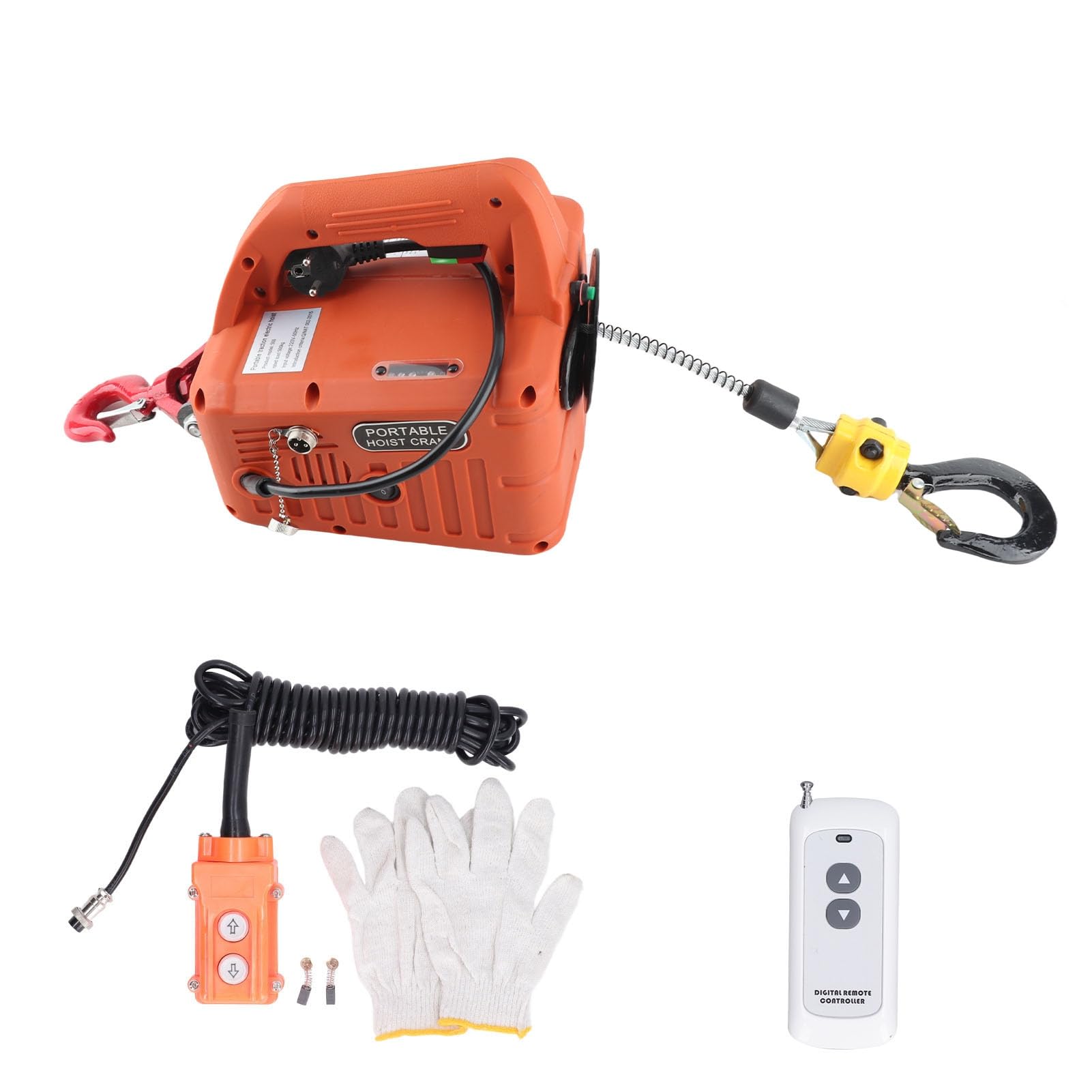 Wciągnik Elektryczny 500kg 1500W 7,6m Wysokości Podnoszenia z