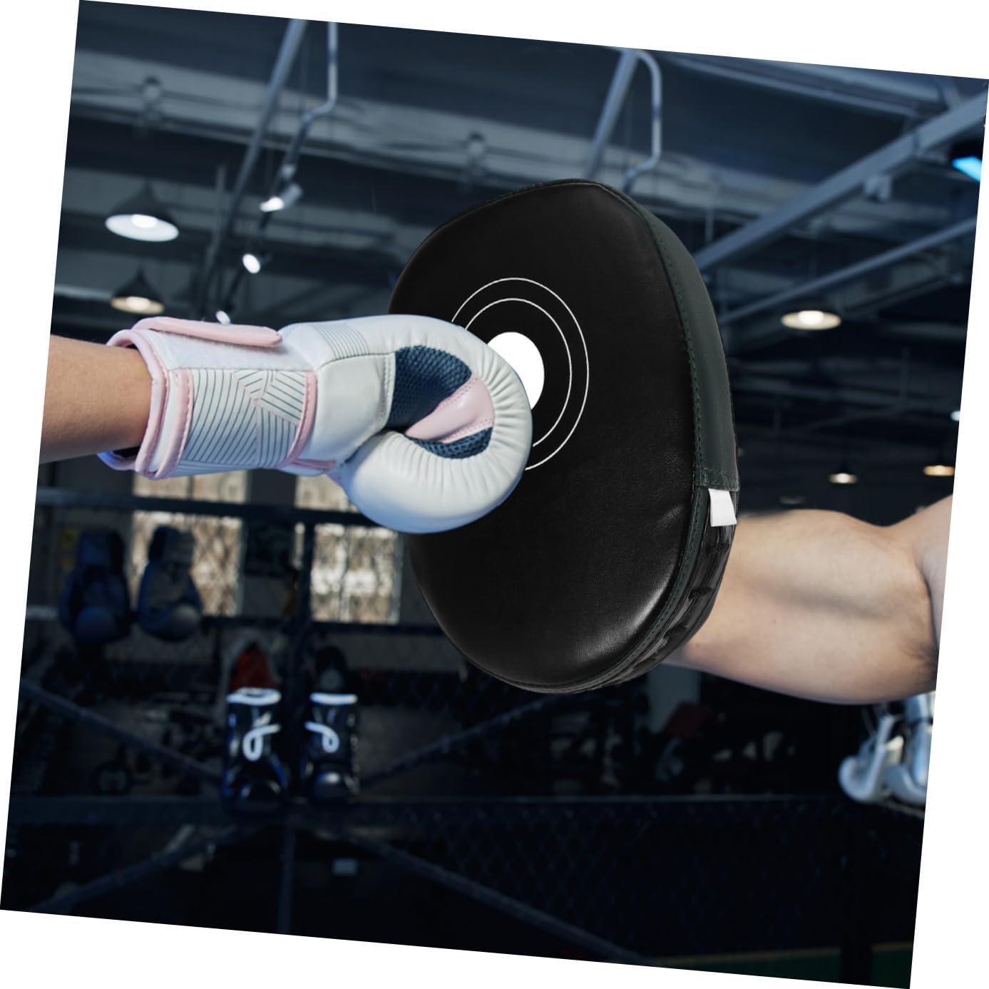 Totority Boxing Hand Pad and Focus Mitt and Adults, Punching Pads for Muay Thai and Karate Training, 1pcs Hand Target Boxing Gear for Martial Arts Practice