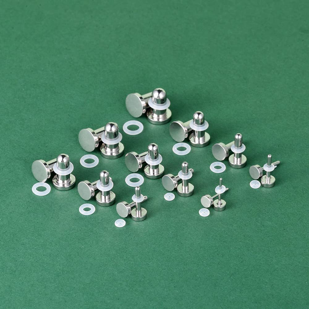 TBOSEN Zestaw o dokładnych wymiarach tunele do uszu ze stali nierdzewnej z O-ringiem rozciągacze gauge zestaw do piercingu, 1-6mm, Metal, Piaskowiec