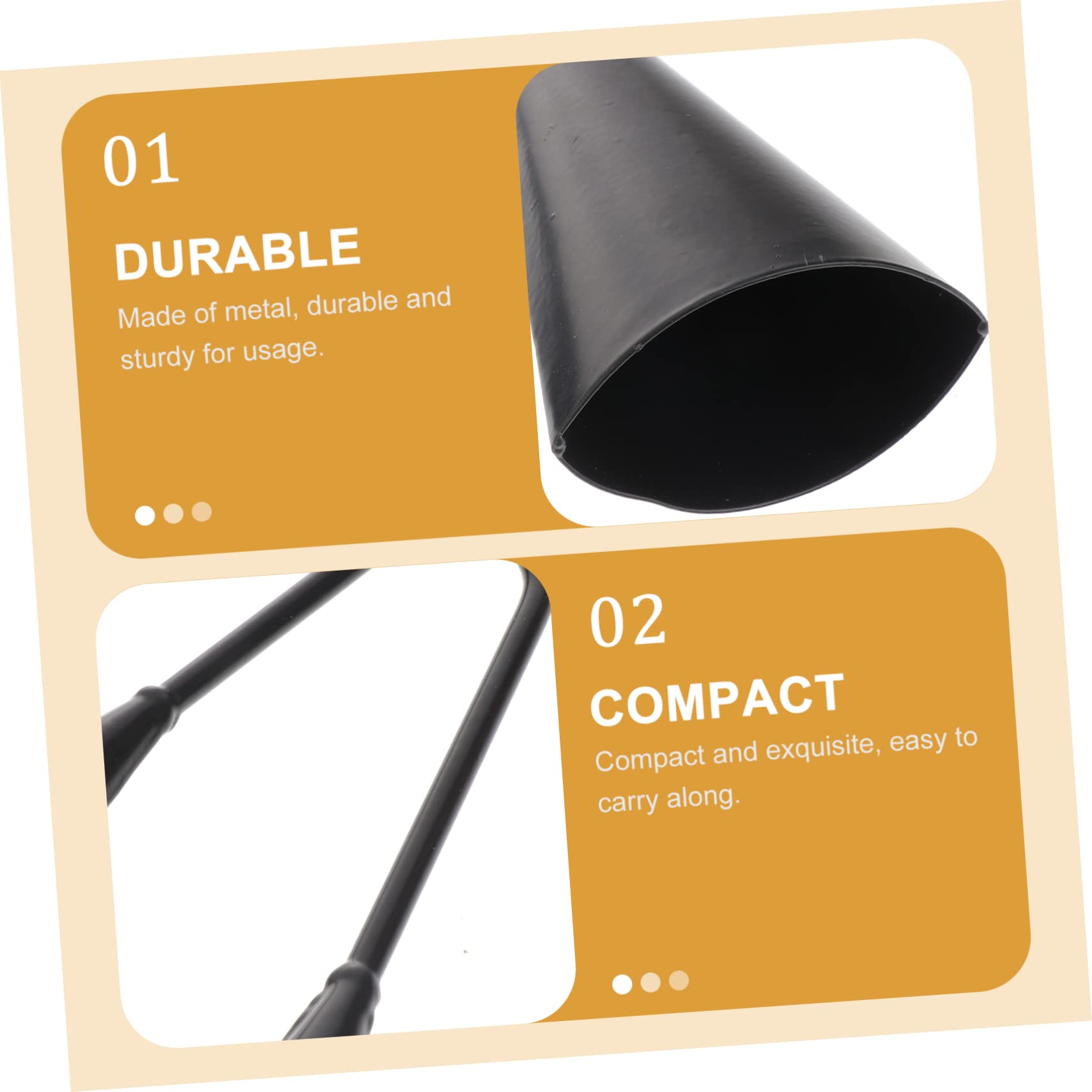 CIMAXIC Double Head Metal Cowbells Musical Instrument Perfect for Sporting Games