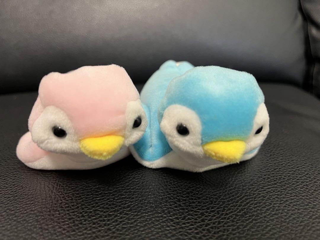 Amazon.co.jp: テイクオフ ぽけぷに ペンギン ピンク ブルー 2個セット