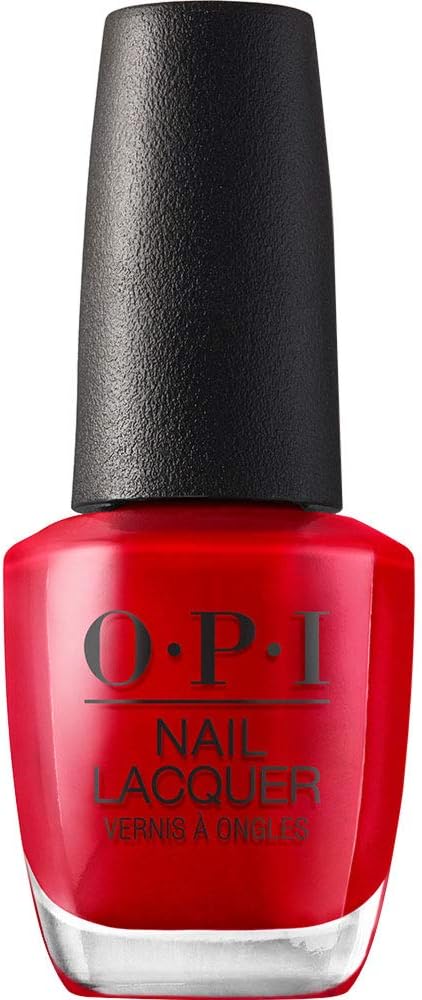 – Nail Lacquer - Red and Orange Shades - Chip Resistant & Long-Lasting Polish with OPI Pro-Wide Brush (15ml)