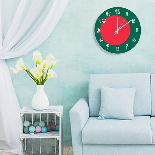 Miniatura 8 de Reloj de pared redondo de Bahamas con bandera de las Bahamas, silencioso, sin tictac, para cocina, hogar, escuela, oficina, decoración de pared, 10