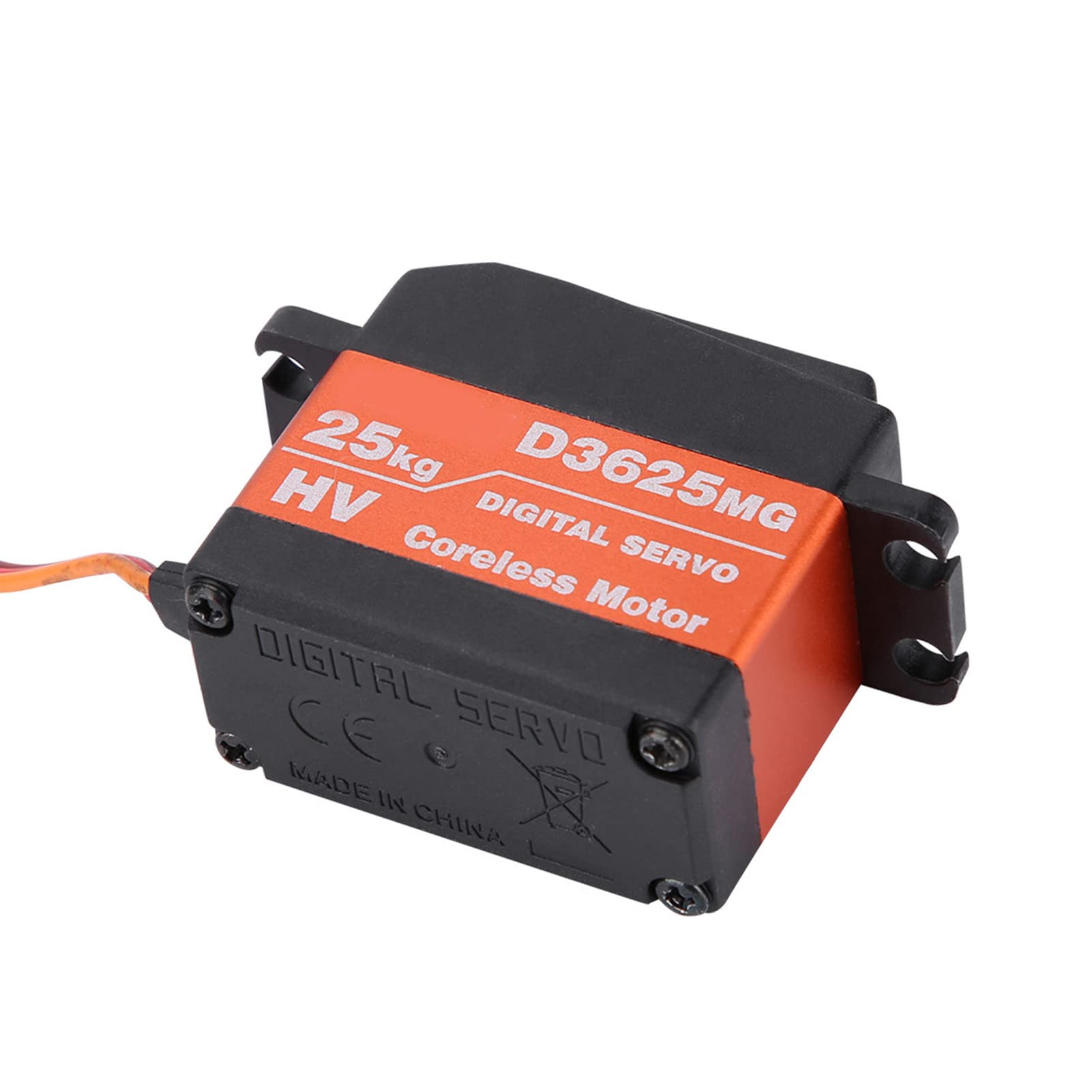 Servo Digital de Engranaje de Metal Resistente al Agua Servo de Coche RC de 180° de Alto par para 1/10 1/8 Coche de Carreras de camión Corto Disipación de Calor de Aluminio