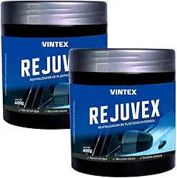 02 Revitalizador Para-choque E Plásticos Rejuvex 400g Vonixx