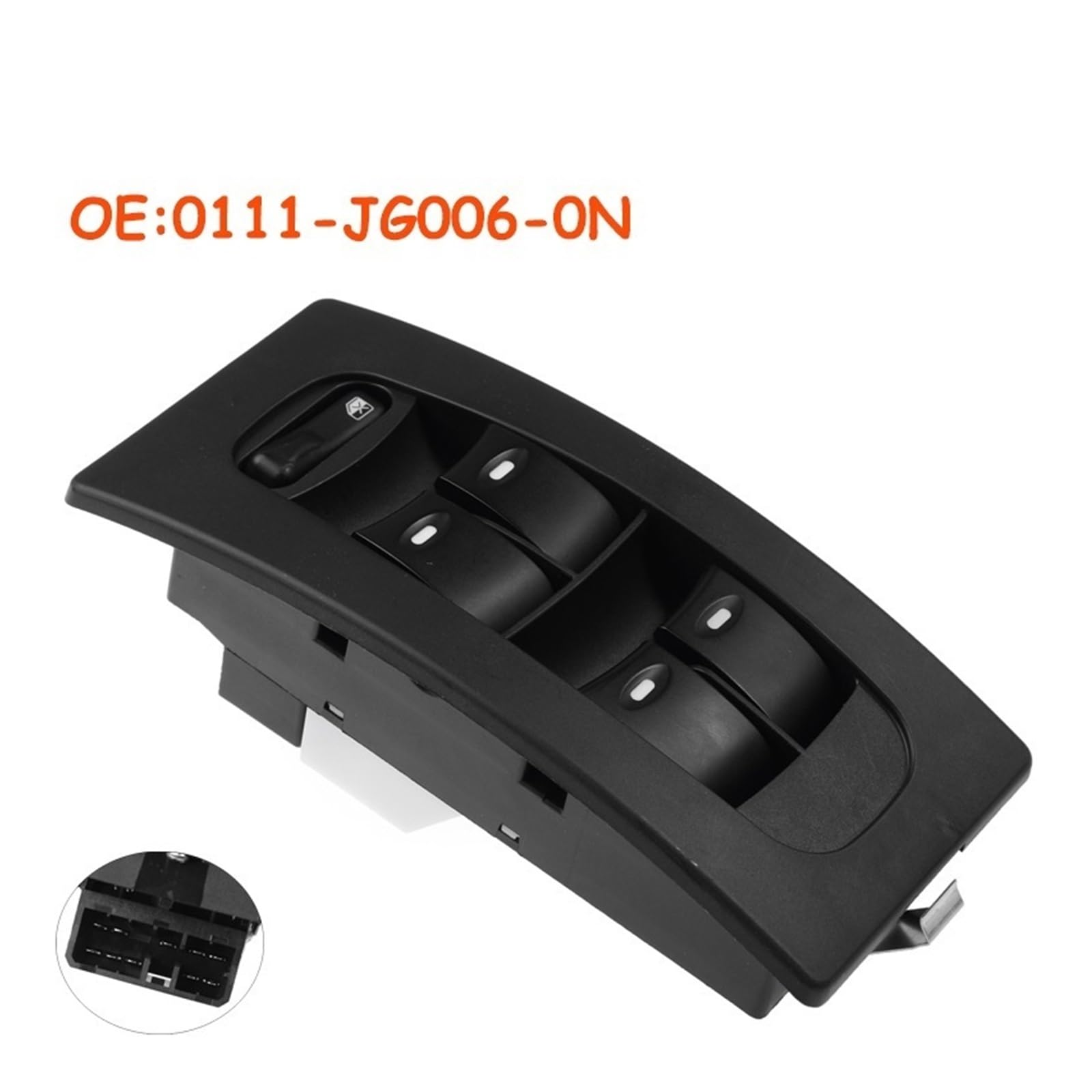 Pulsante interruttore finestra Interruttore di controllo alzacristalli elettrico 0111-JG006-0N 0111JG0060N 0111JG0081N per MAHINDRA SCORPIO 1a-2a generazione/per GATEWAY SC Interruttore di controllo a