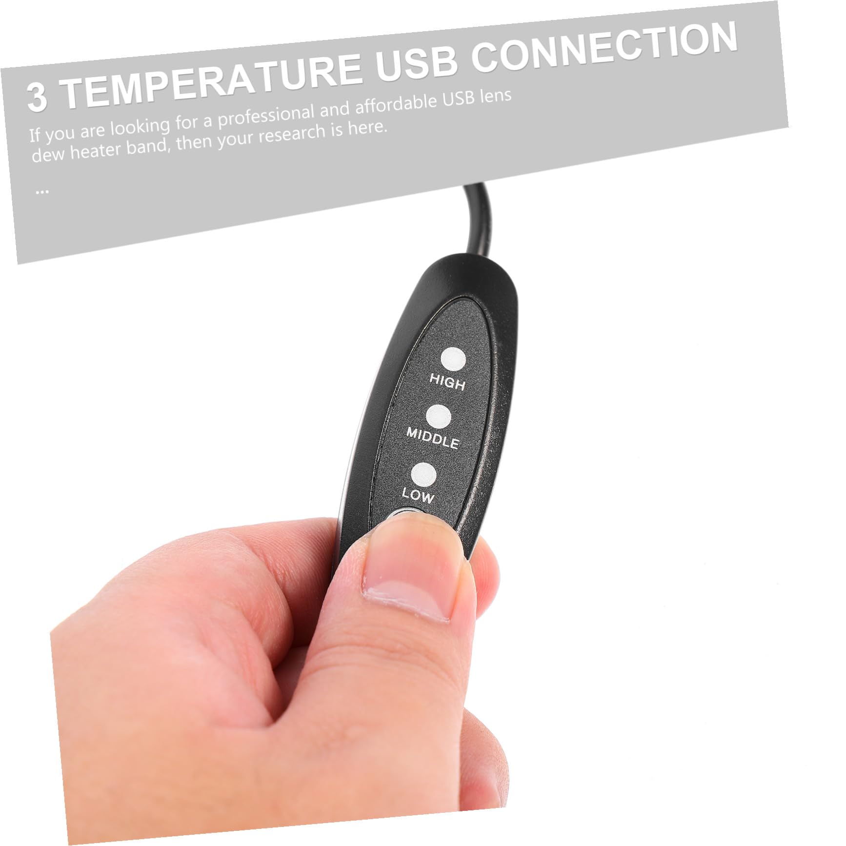 Objektiv Heizstreifen USB Heizband: schwarz 42 00 cm Heizband Linsenwärmer ä Teleskop Kamera Tischdeko für Haushalt Küche und Bad Wohnzimmer Garten Büro