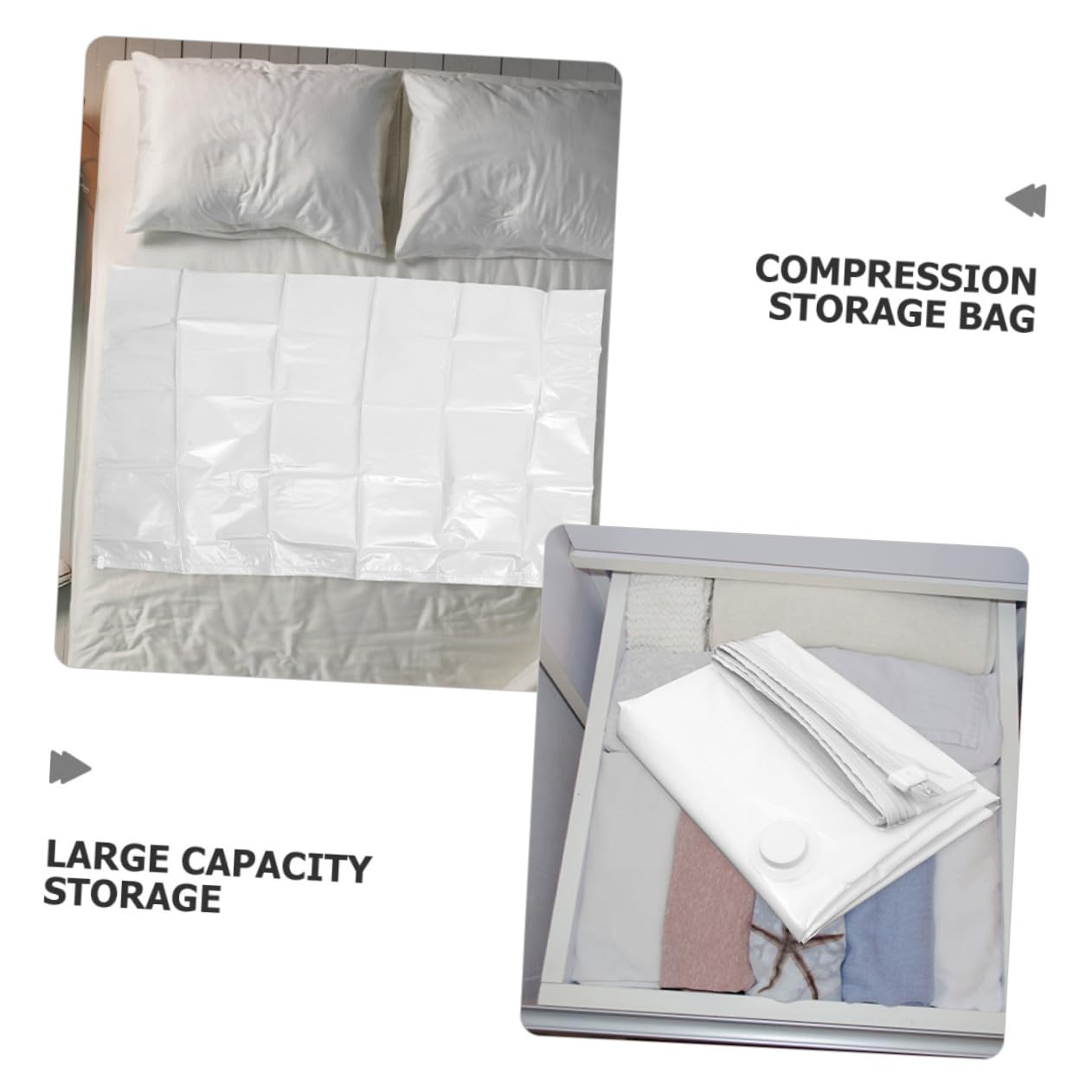 2 Stück Vakuumbeutel Für Matratzen 150x100cm 12-lagig Verstärktes Pe Material Vakuumversiegelt Platzsparend Für Schlafzimmer Umzug