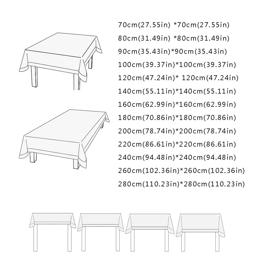 UNNS Panno da Tavolo Morbido Tovaglia Rotonda Tessuto Square Quadrato Square Square Stile Etnico Casa for Tavolo da Pranzo Cucina Tavolo da caffè Tavolino da Pranzo Tavolo da Pranzo Decorazione Panno