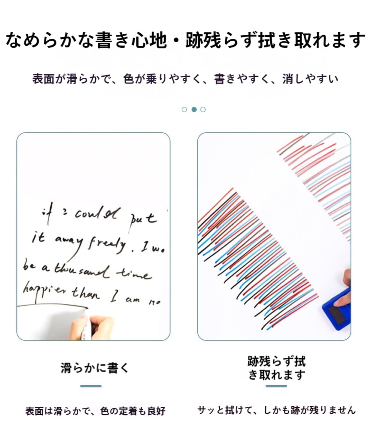 Amazon | Yecox ホワイトボード 折りたたみ式 両面 高さ調節可能 幅
