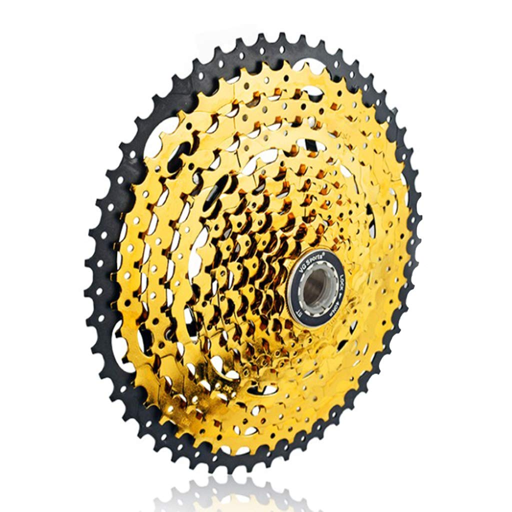 Piñón de piñón para bicicleta de 9/10 velocidades 11-42T, 9 velocidades, 42T, dorado
