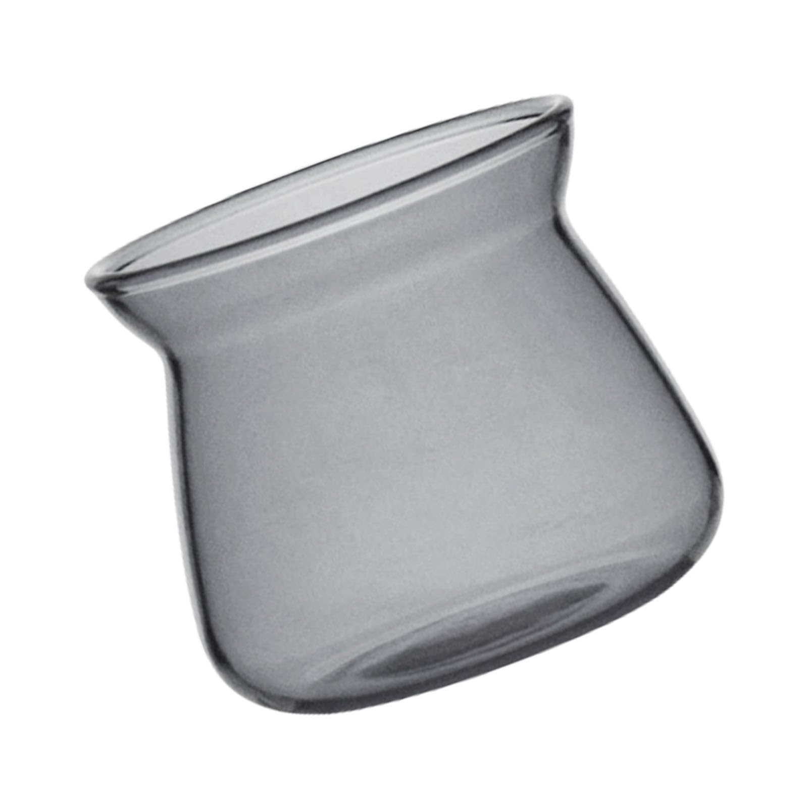 Zwwaazhf Grey Multipurpose Clear Coffee Cup With Smooth Rims Coffee Servers For Aesthetic Pouring Over And Sensory Borosilicate Tasting Cup