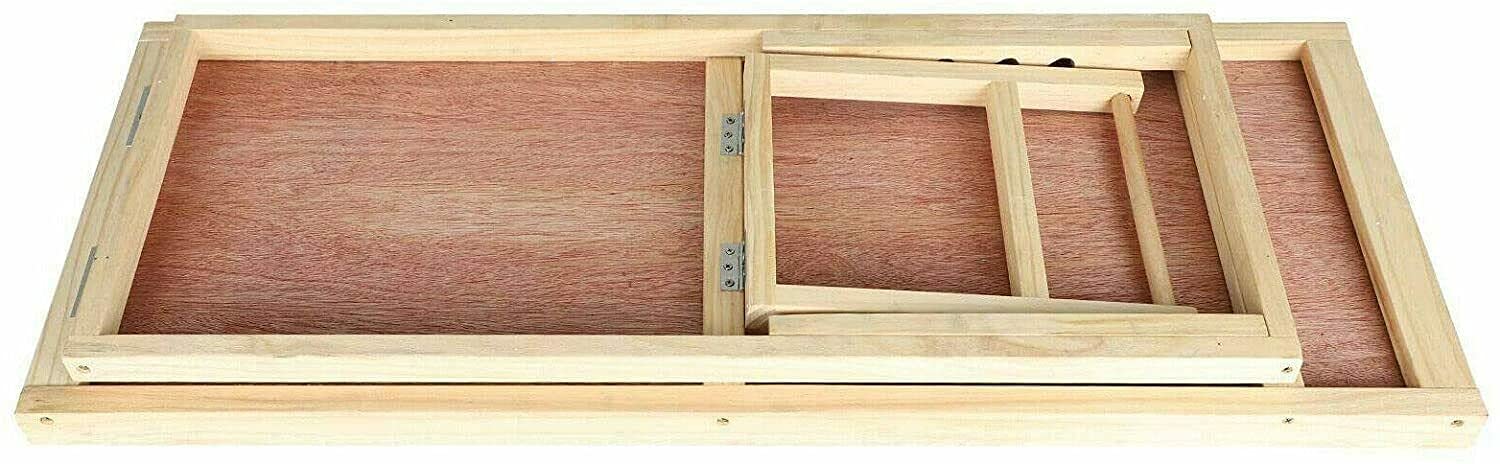 Rampa para perros independiente para interiores y exteriores, de madera auténtica, con 2 alturas ajustables y alfombra antideslizante, diseño portátil plegable para cama o sofá, 70 x 35 cm