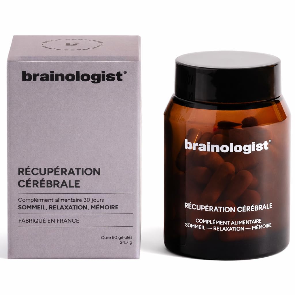 Récupération Cérébrale 30J – Sommeil Réparateur & Relaxation – Gotu Kola Ashwagandha Safran Valériane – Qualité du Sommeil, Stress & Mémoire – Formule Neurosciences – Fabriqué en France