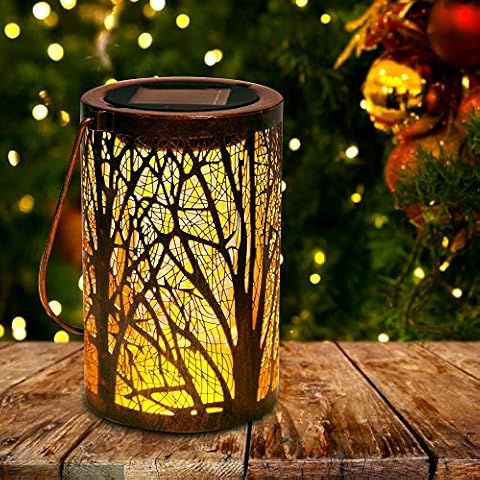 Aulaya Solarlaterne für außen, Solar Laternen IP65 Wasserdichte Cover