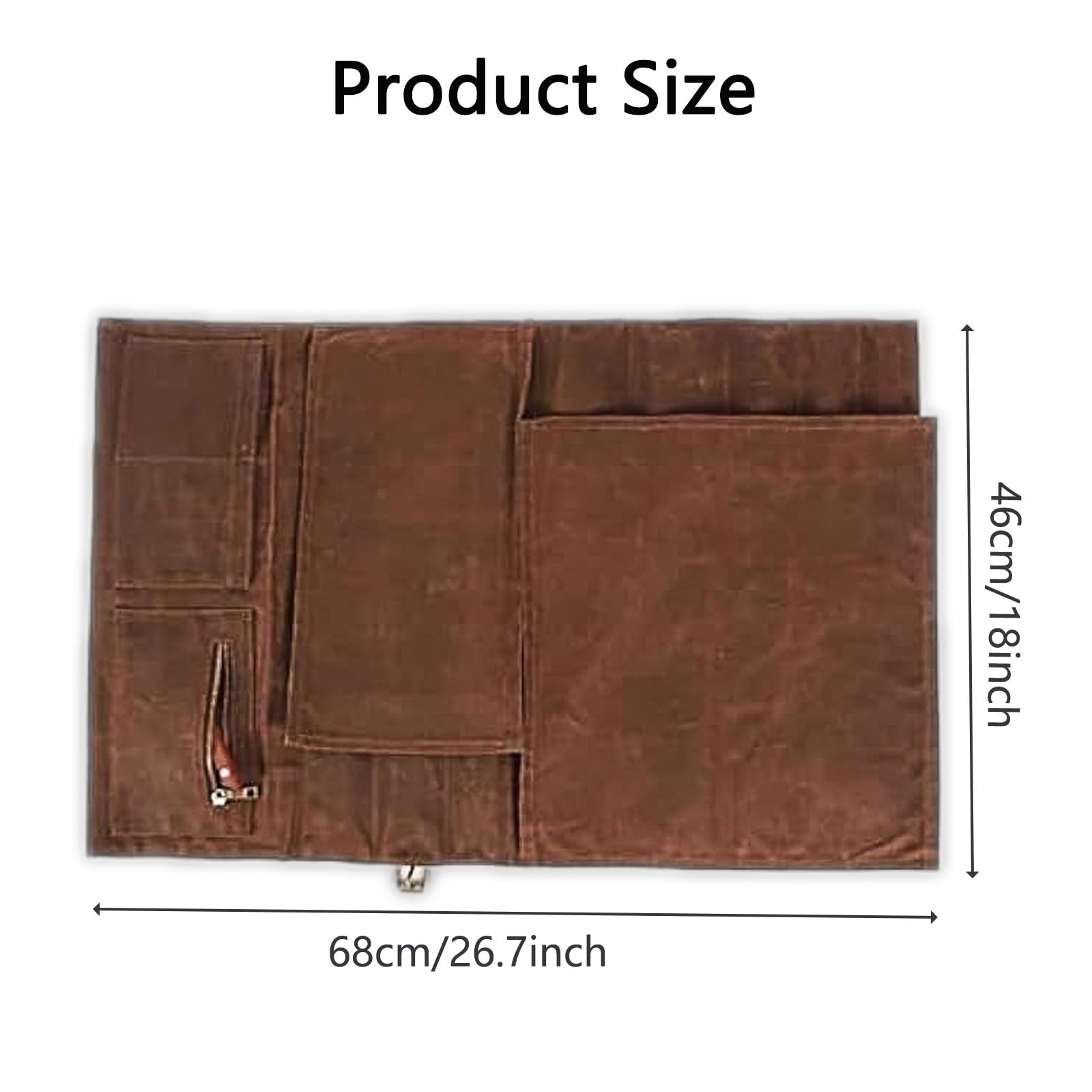 Messertasche Kochmesser,Rolltasche Multifunktionale Messertasche mit Griff Taschen Messer mit 11 Fächern Kochmesser-Koffer für Messer Löffel Küchenmesser Camping Wandern