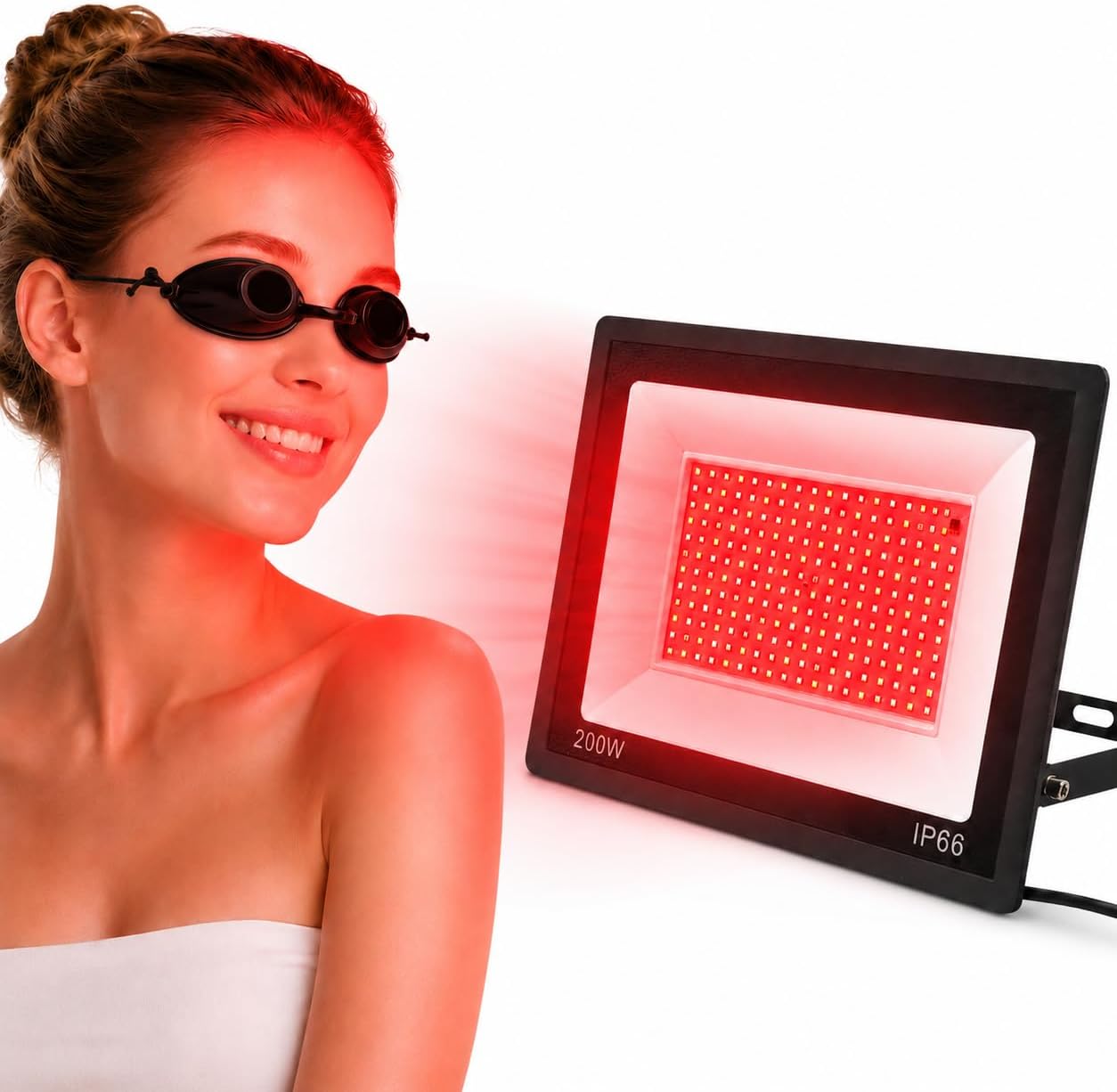Red Light Therapy Lamp for Face and Body
