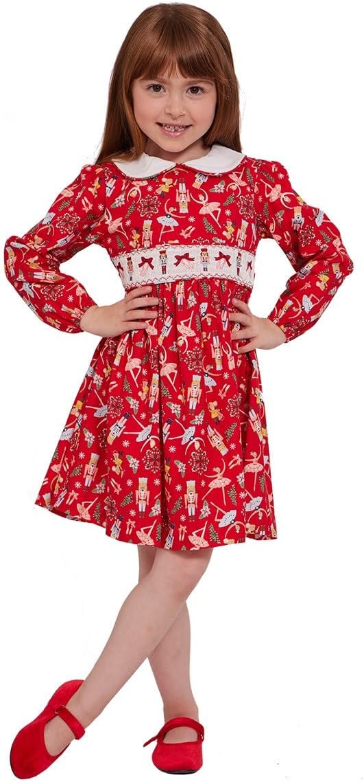 Bonnie Jean Christmas Dress - Red Nutcracker Ballet Holiday Dress for Baby, Toddler and Little Girls - Image 5