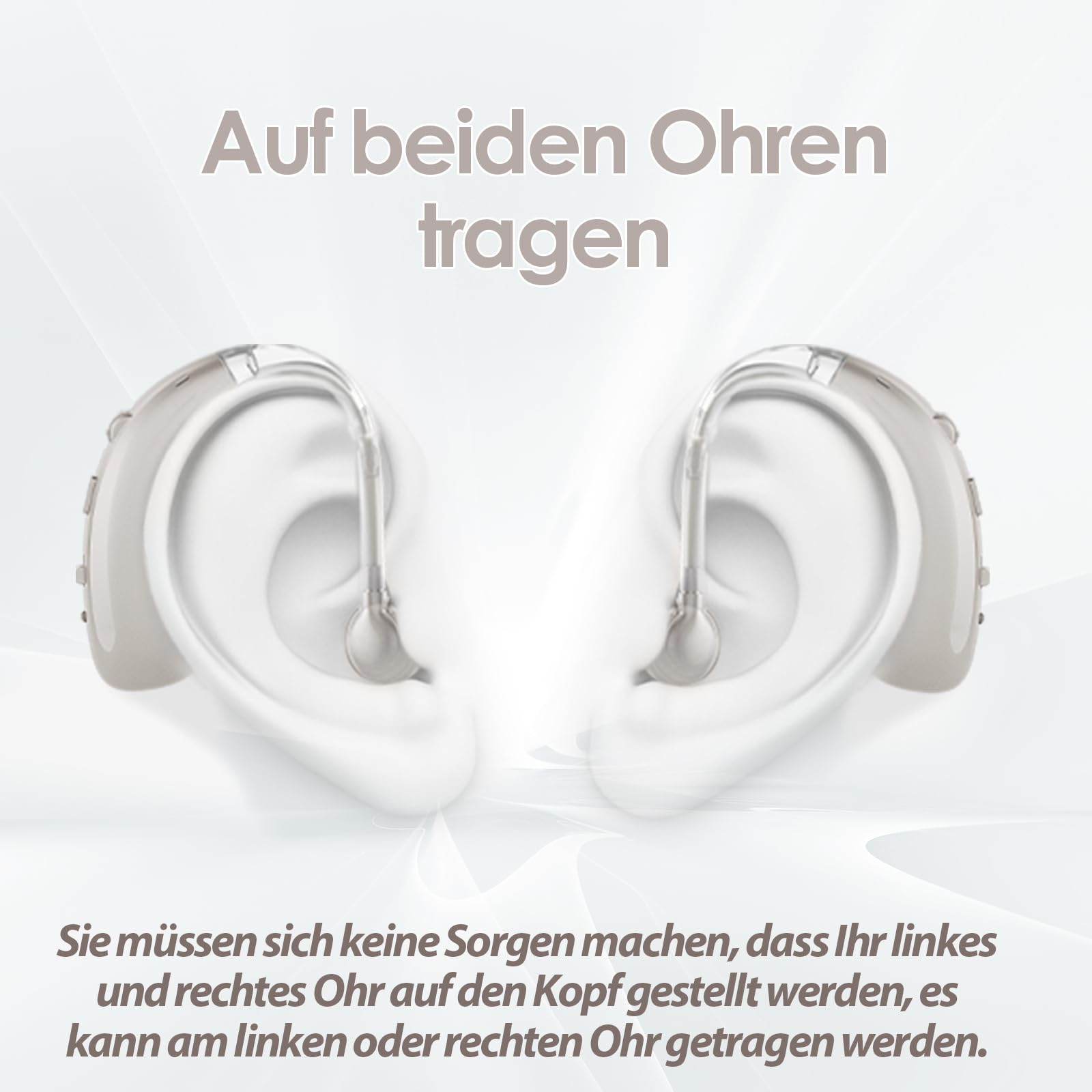 Britzgo für Senioren geeignet, Zwei Modi, 6-stufige Lautstärke, einfach zu bedienen, Wiederaufladbar (1, Silber)