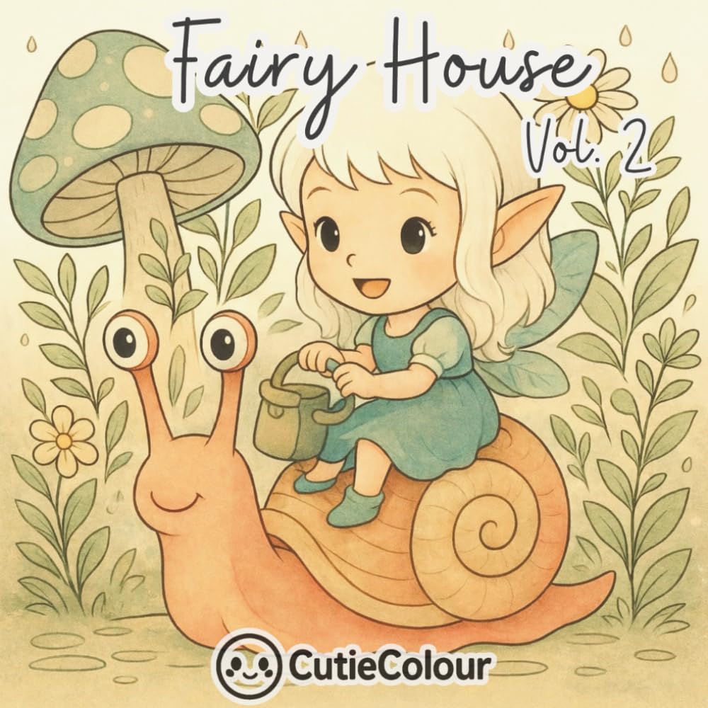 Fairy House Volume 2: A 25 Image Magical Fairy House and Garden Coloring Book for Calm, Creativity and Relaxation