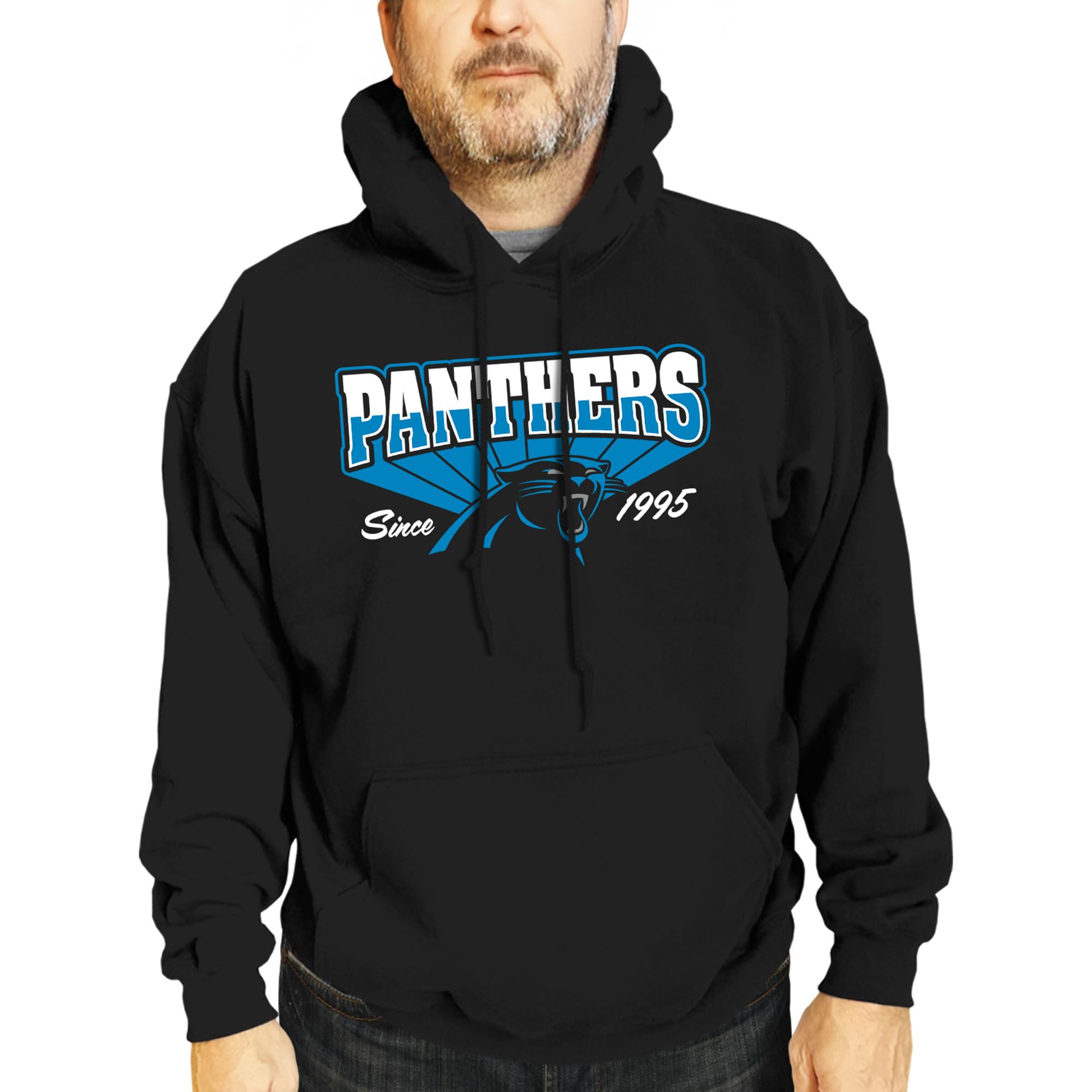 Team Fan Apparel NFL Adult Unisex Vintage Block Ultra Soft Fleece Hooded Sweatshirt, Officially Licensed Football Performance