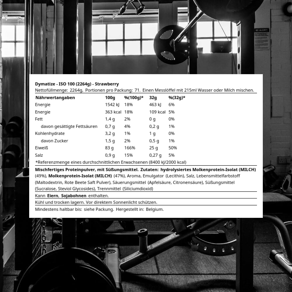 Dymatize ISO 100 (2264g) Strawberry