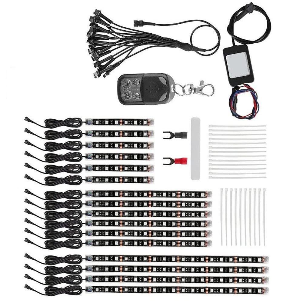 Strisce LED Neon Per Moto 12V - RGB Con Telecomando, Impermeabili, Universali Per Personalizzazione - Foto 13