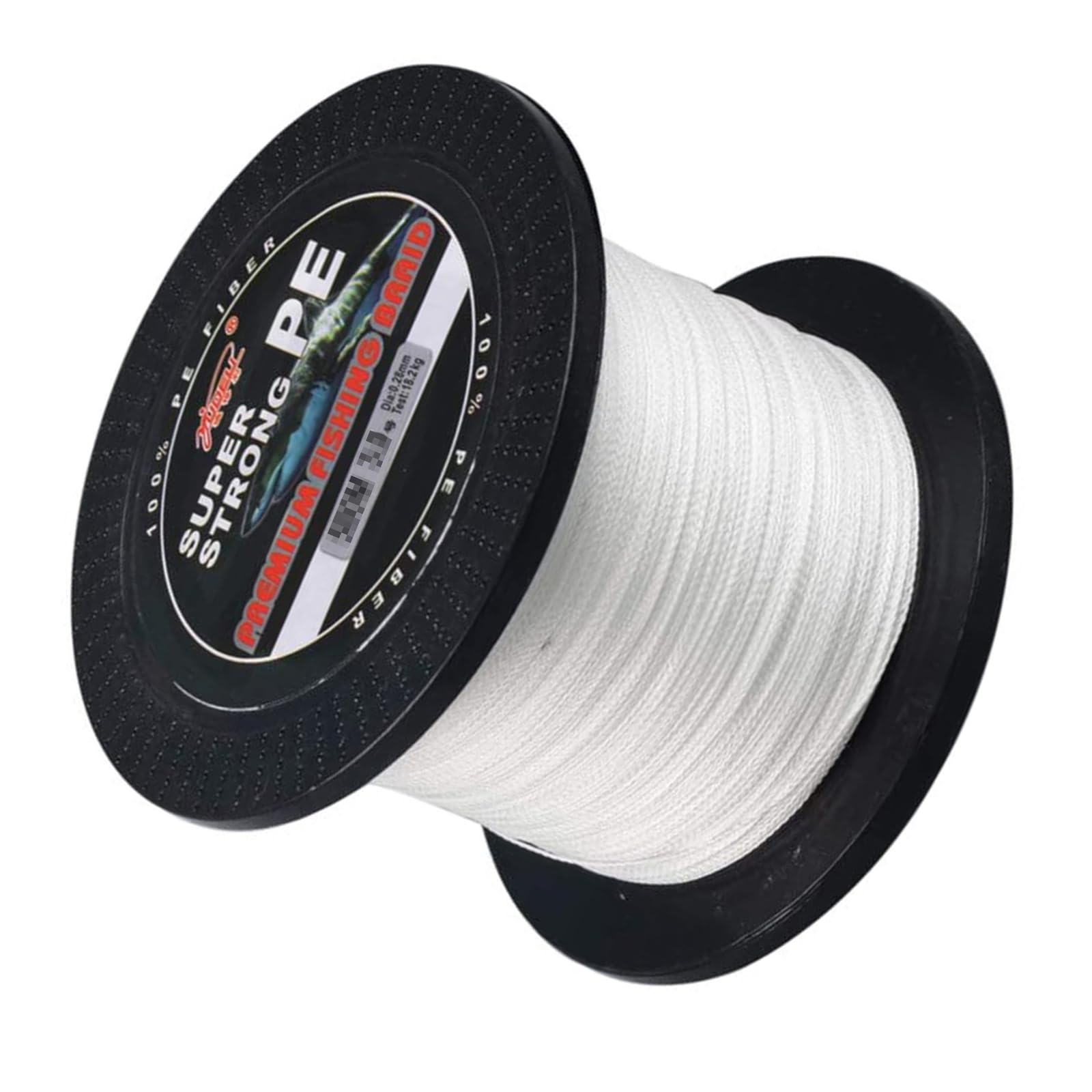 Linia Wędkarska Plecionka - 12 Odporna Na Ścieranie Strumienia Zero Stretch Ultra Wrażliwa Wędkarska Plecionka Cienka Średnica, 109/547/1093Yds, 27-178LB,White-47LB 0.26mm 1093YD/1000m