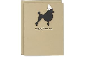 Customizable Pet Birthday Card for Poodle Lovers