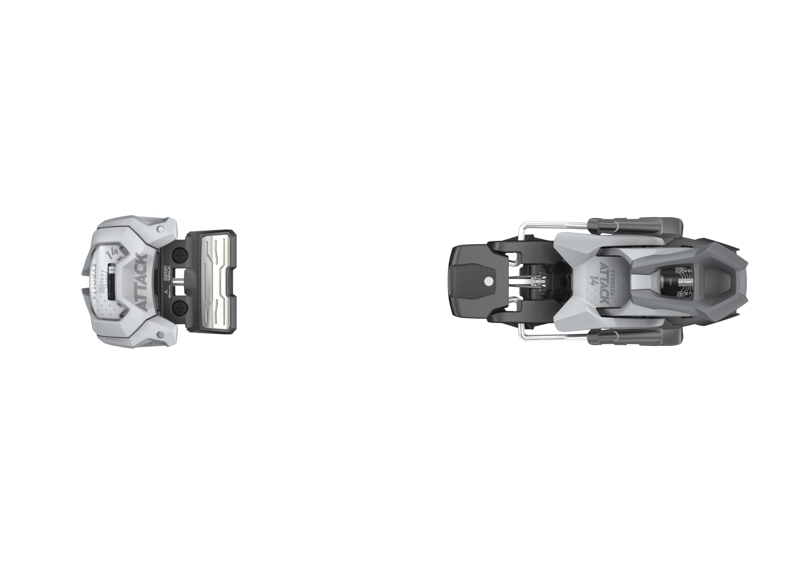 Amazon.com : Tyrolia Attack 14 GripWalk Alpine Ski Bindings (Gray